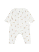 Tutina per neonati Petit Bateau beige con stampa orsetto all-over A0E0P 01 PETIT BATEAU KIDS 