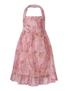 Abito per bambina Zimmermann Kids rosa con stampa floreale 6113DR S263 ZIMMERMANN KIDS 
