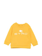 Felpa per neonati Etro Kids gialla con stampa logo sul davanti GY4530 Z3183 216 ETRO KIDS 
