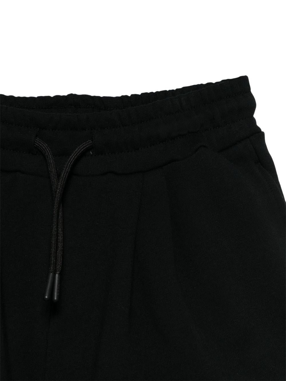 Bermuda per bambina MSGM Kids nero con applicazione posteriore con logo S5MSJGSH094 110/75 MSGM KIDS 