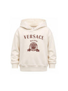 Felpa per bambino Versace Kids beige con stampa grafica 10249501A18126 2YE00 VERSACE KIDS 