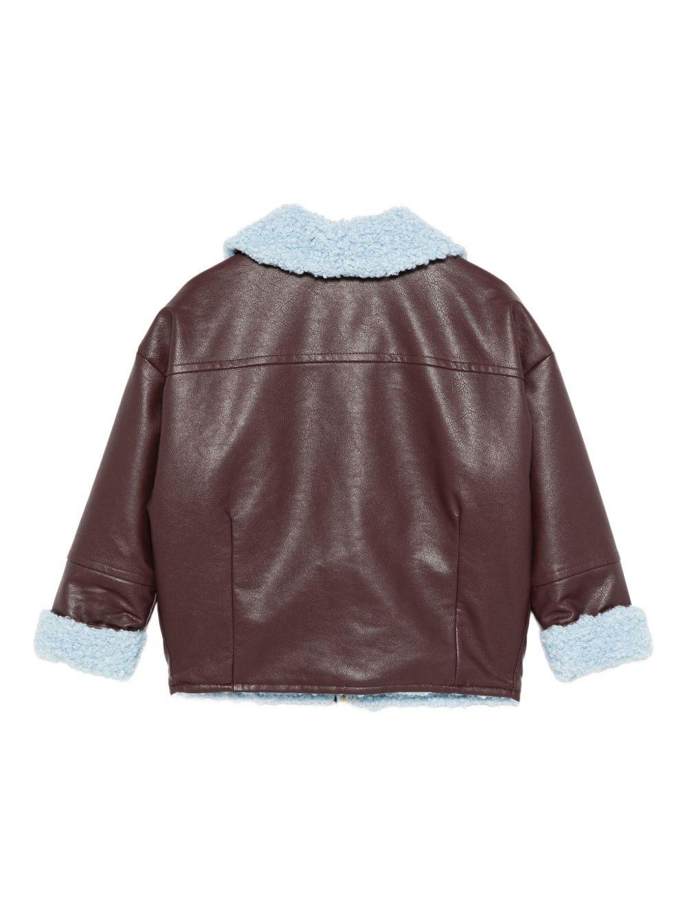 Giubbino per bambina Scotch & Soda Kids marrone con chiusura con cerniera 180723 201 SCOTCH&SODA 