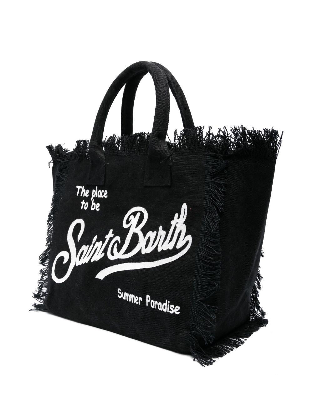 Borsa Vanity MC2 Saint Barth nero con stampa logo sul davanti VANI001 00208L MC2 ST. BARTH KIDS 