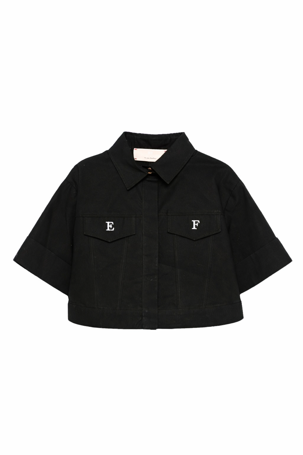 Camicia per bambina Elisabetta Franchi La Mia bambina nera con colletto a punta EFCA2840CA235 N100 ElISABETTA FRANCHI 