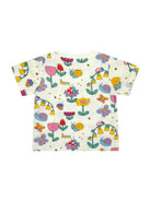 T-shirt per neonata Stella McCartney Kids bianca con stampa floreale TY8001 Z3574 101MC STELLA McCARTNEY KIDS 