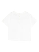 T-shirt per neonato Emporio Armani Kids bianco con dettaglio logo EB001070 AF13715 U0003 EMPORIO ARMANI KIDS 