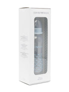 Set biberon per neonato Emporio Armani Kids azzurro con stampa con monogramma 409172 CC919 00631 EMPORIO ARMANI KIDS 