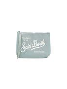Pochette Aline MC2 Saint Barth azzurra con logo stampato sul davanti ALI0053 00160L MC2 ST. BARTH KIDS 