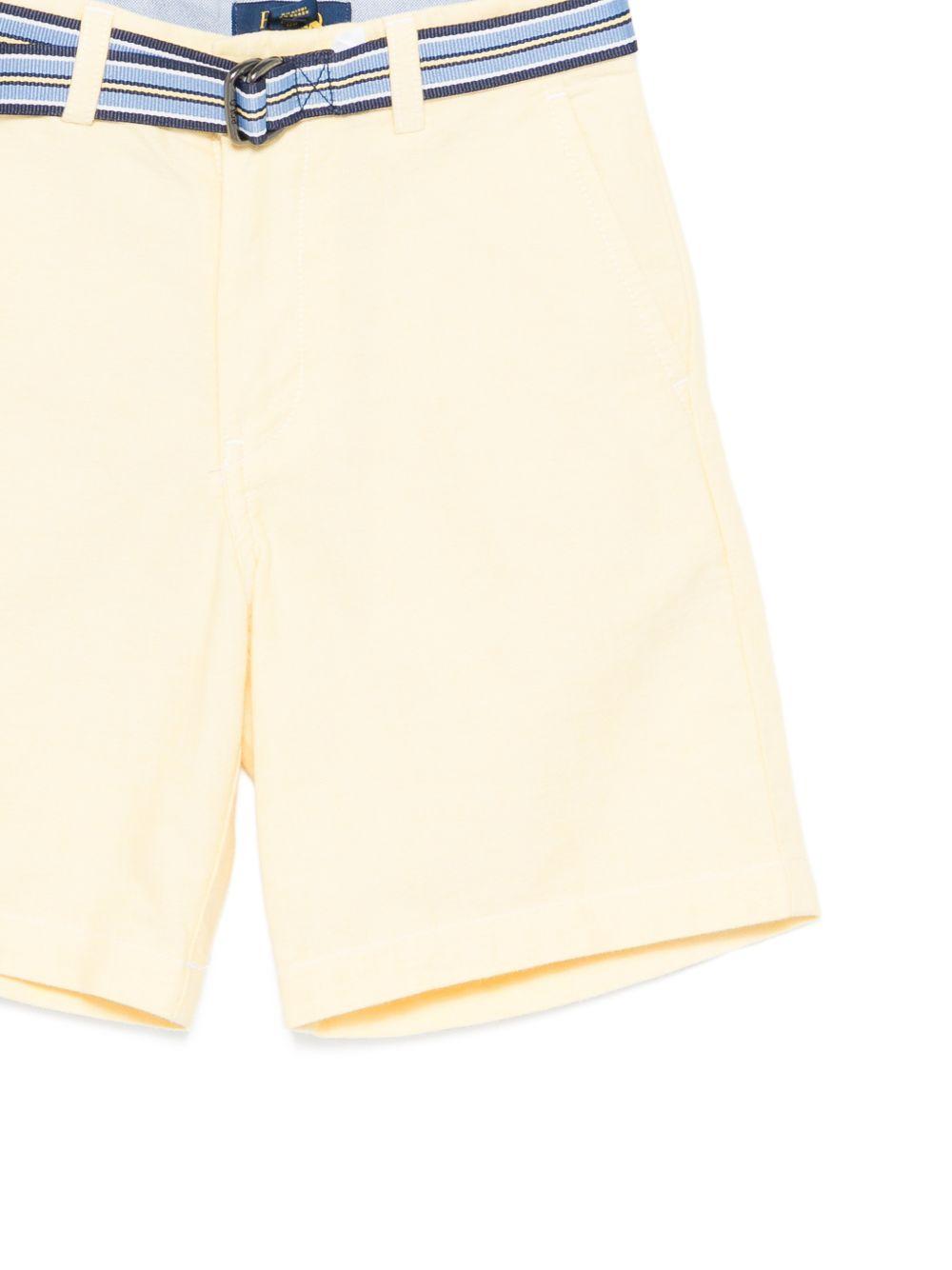 Shorts per bambino Polo Ralph Lauren Kids giallo con cintura a righe 322963291 501 Ralph Lauren kids 