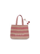 Borsa per bambina Bonpoint rosa con scritta ricamata C06GBAW00001 221 BONPOINT 