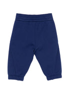 Pantaloni sportivi per neonato Emporio Armani Kids blu con applicazione logo EB001101 AF10126 UB105 EMPORIO ARMANI KIDS 