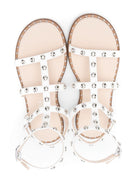 Sandali per bambina Monnalisa bianco con borchie 87E014 5745 0001 MONNALISA 