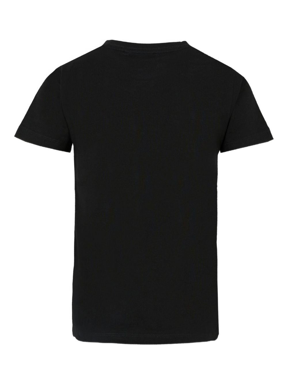 T-shirt per bambino John Richmond Junior nero con stampa logo RBA25115TS BLACK JOHN RICHMOND JUNIOR 