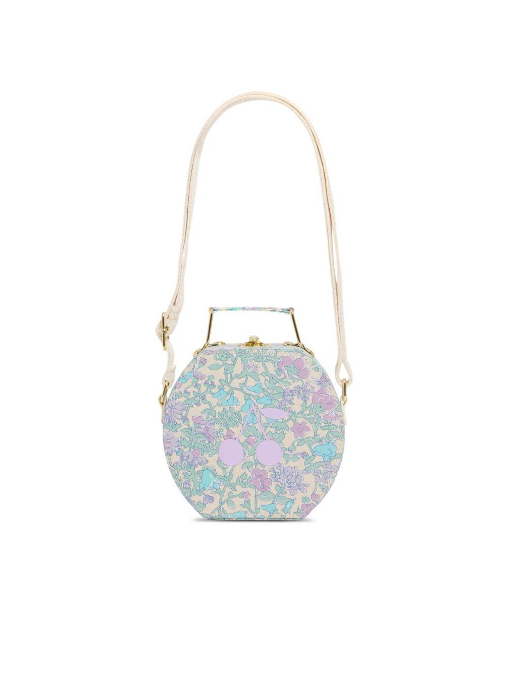 Borsa per bambina Bonpoint viola con stampa a fiori C06GBAW00003 556 BONPOINT KIDS 