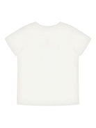 T-shirt per bambini Moschino Kids bianco con stampa grafica Teddy HUM05HLAA01 10063 MOSCHINO KIDS 