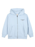 Felpa per bambino Givenchy Kids azzurra con cappuccio e zip H31076 77L GIVENCHY KIDS 