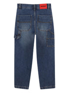 Jeans per bambino Hugo Kids denim con design a cinque tasche G00985 Z25 Hugo KIDS 
