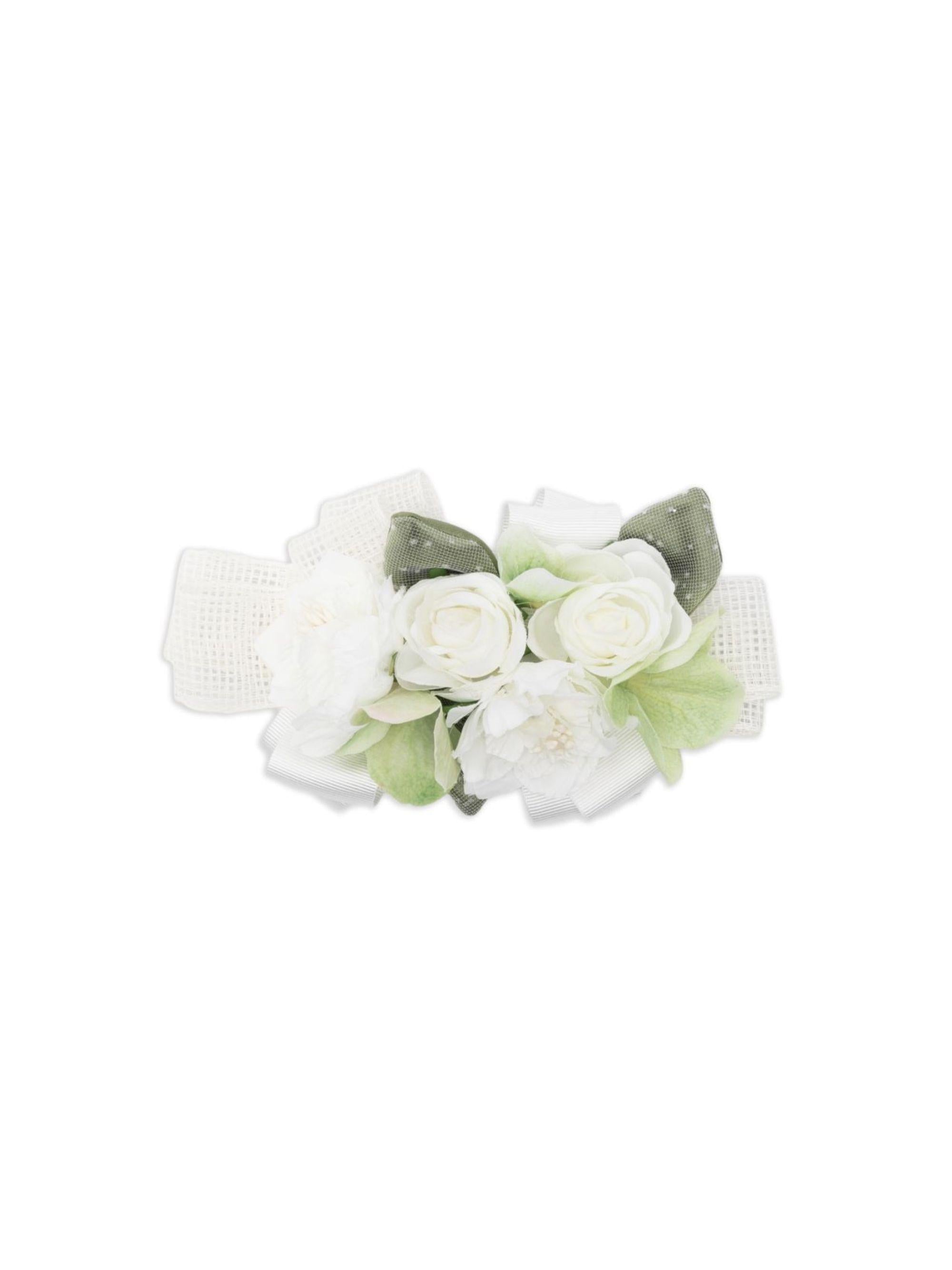Fermaglio per capelli per bambina Colorichiari bianco con design a fiori FL938539 AF771 20 COLORICHIARI 