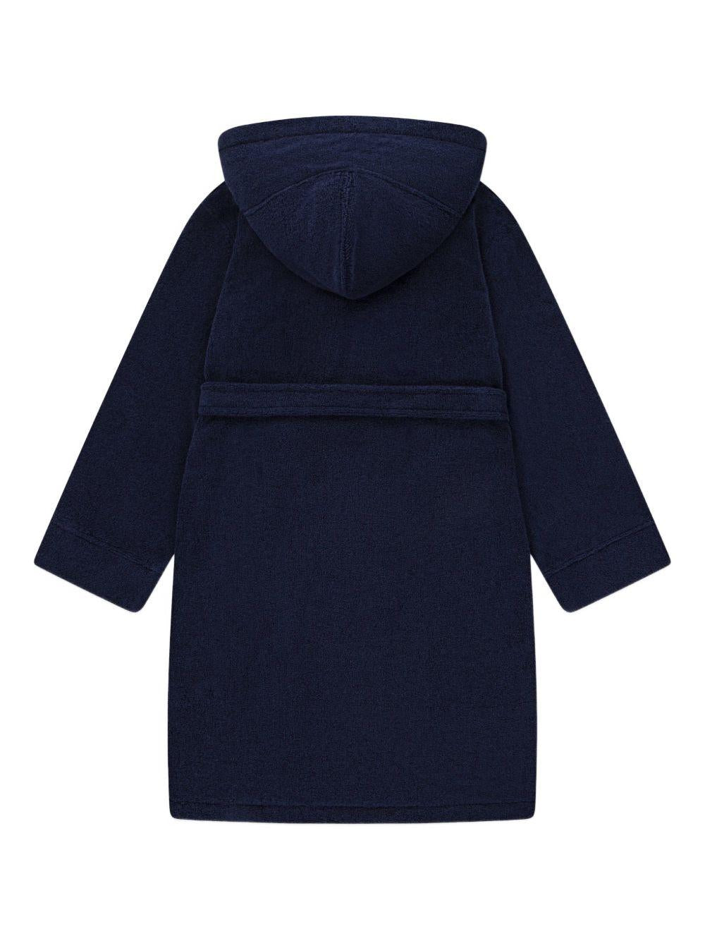Accappatoio per bambini Polo Ralph Lauren Kids blu con motivo Polo Pony 9P0188 BK9 Ralph Lauren kids 