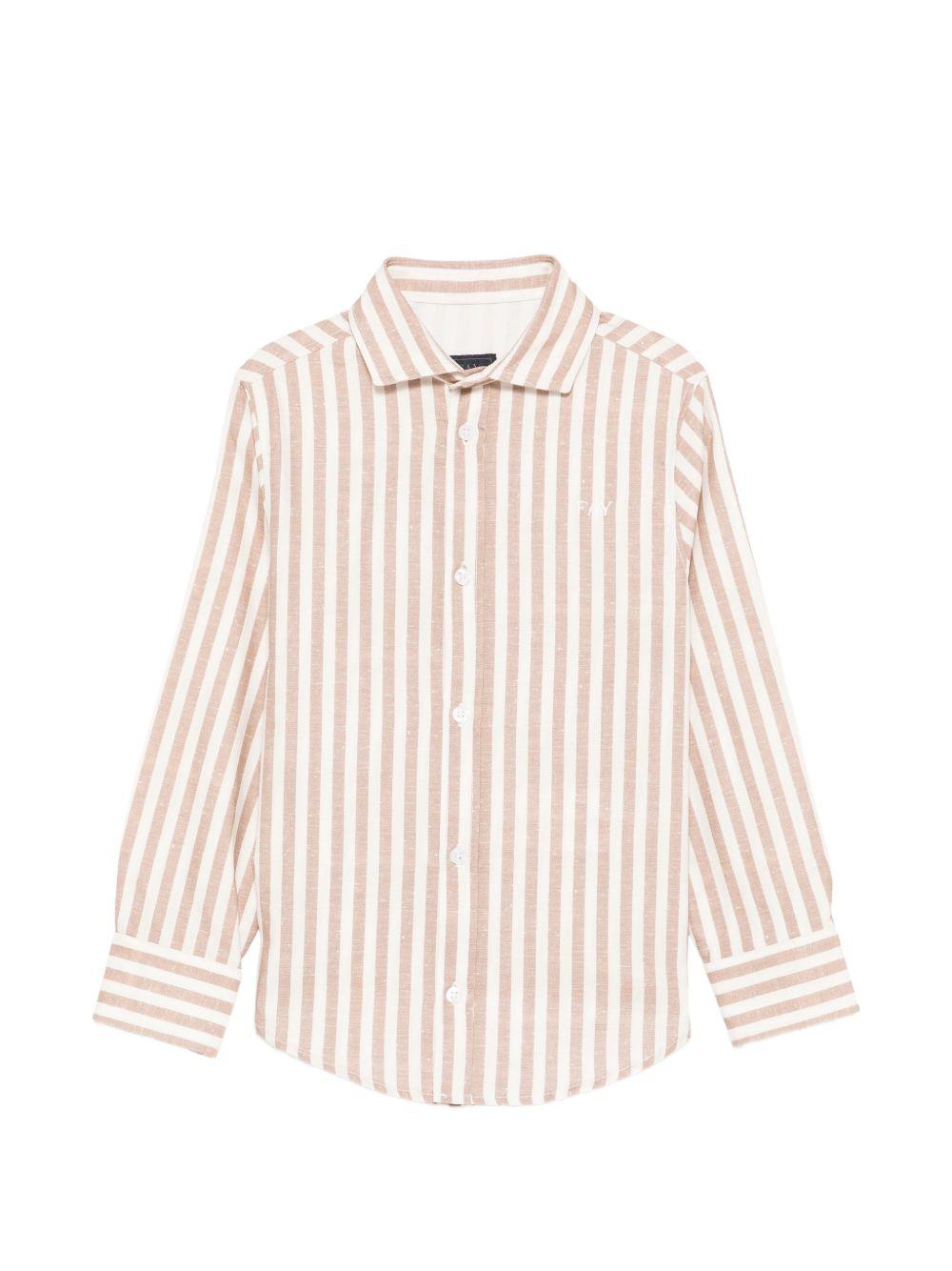 Camicia per bambino Fay Kids beige con righe verticali FY5P30 Z3691 101BR FAY KIDS 