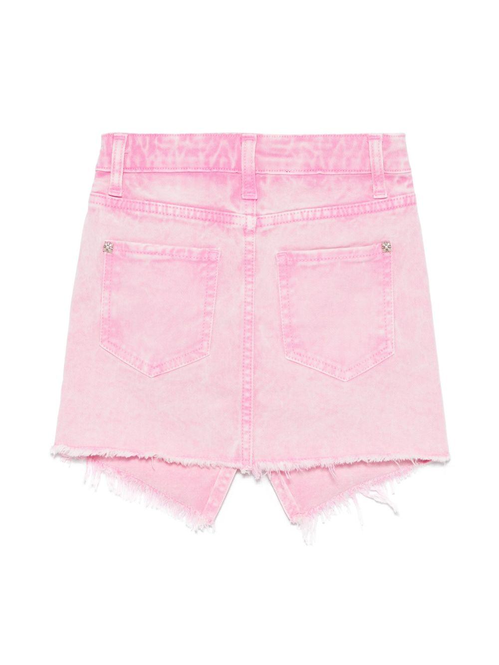 Gonna per bambina John Richmond Junior rosa con effetto schiarito RGP25161GO DENIM BARBIE JOHN RICHMOND JUNIOR 