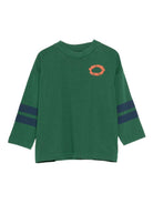 T-shirt  per bambino Bobo Choses verde con stampa del logo B225AC021 311 BOBO CHOSES 