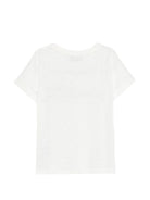 T-shirt per bambino Moschino Kids bianca con logo sul davanti HVM058LAA52 10063 MOSCHINO KIDS 