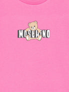 Abito da bambina Moschino Kids fucsia con stampa orsetto HDV0HLLCA19 50533 MOSCHINO KIDS 
