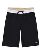 Completo per bambino Boss Kids nero con dettagli a contrasto J53006 09B BOSS KIDS 