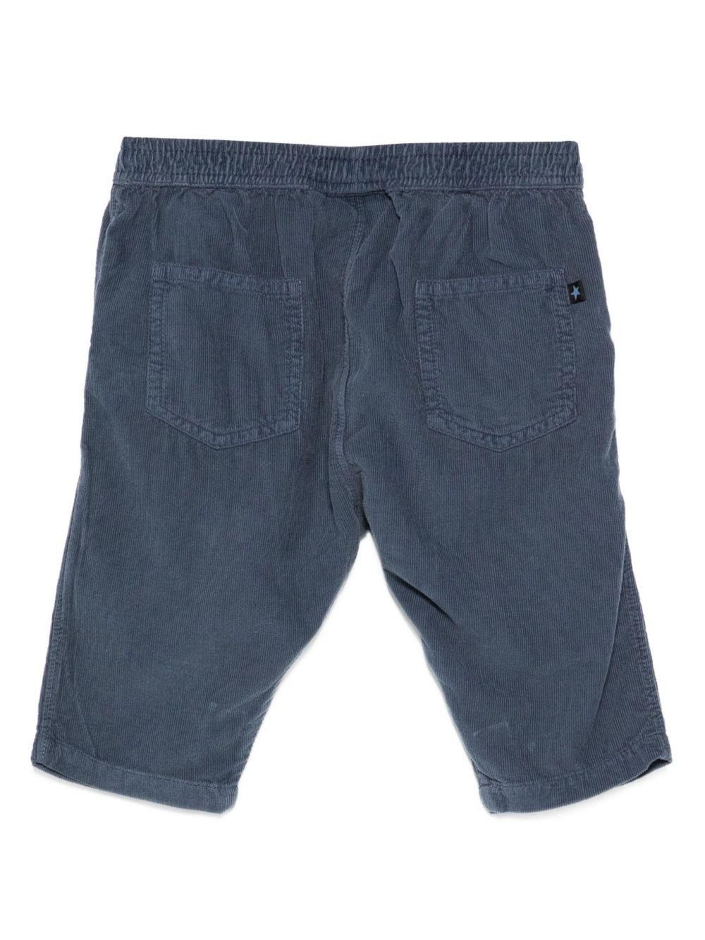 Pantaloni per neonato Molo blu in velluto a coste 6W25I107 5524 MOLO 