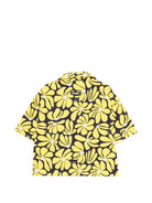 Camicia per bambina MSGM Kids gialla con stampa floreale S6MSJGSI076 MS009 MSGM KIDS 