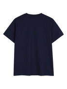 T-shirt per bambino Hugo Kids blu con logo sul davanti G01016 85C Hugo KIDS 