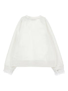 Felpa per bambina Philosophy di Lorenzo Serafini bianca con logo sul davanti I9G612 7031 0150 PHILOSOPHY KIDS 