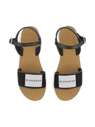 Sandali da bambina Givenchy Kids neri con dettaglio logo H31127 09B GIVENCHY KIDS 