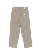 Pantaloni per bambino Eleventy Kids beige con fantasie pied-de-poule EZ6H20 I0345 115NE ELEVENTY KIDS 