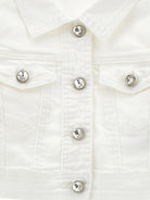 Giacca per bambina Monnalisa bianca con applicazioni cristalli 79G105NP 7015 0001 MONNALISA KIDS 