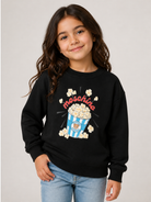 Felpa per bambini Moschino Kids nera con stampa grafica HNF099LCA94 60100 MOSCHINO KIDS 