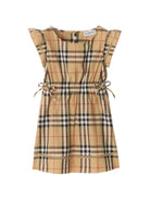 Abiti per neonata Burberry Kids beige con motivo Vintage Check all-over 8121301 B9368 BURBERRY KIDS 