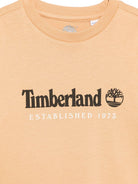 T-shirt per bambino Timberland Kids beige con stampa logo T60968 230 TIMBERLAND KIDS 
