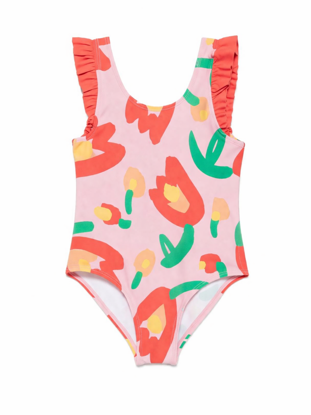Costume per bambina Stella McCartney Kids rosa con stampa floreale all-over TYCB29 Z3513 509MC STELLA McCARTNEY KIDS 