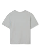 T-shirt con ricamo per bambina Chloé Kids verde con trama jersey C20485 73H CHLOE' KIDS 