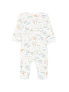 Tutina per neonati Petit Bateau bianca con stampa animali A0FRF 01 PETIT BATEAU KIDS 