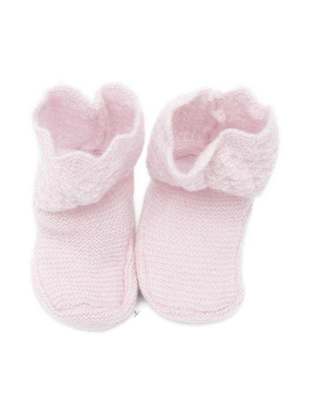 Scarpine primi passi per neonata Paz Rodríguez rosa con orlo smerlato 018-113160 37 H109 PaZ RODRIGUEZ 