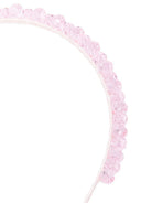 Cerchietto per capelli per bambina Ermanno Scervino Junior rosa con decorazione a perline Z9G004 7753 0092 ERMANNO SCERVINO KIDS 