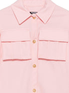 Abito per bambina Balmain Kids rosa con colletto classico BZ1B10 I0196 50HOR BALMAIN KIDS 