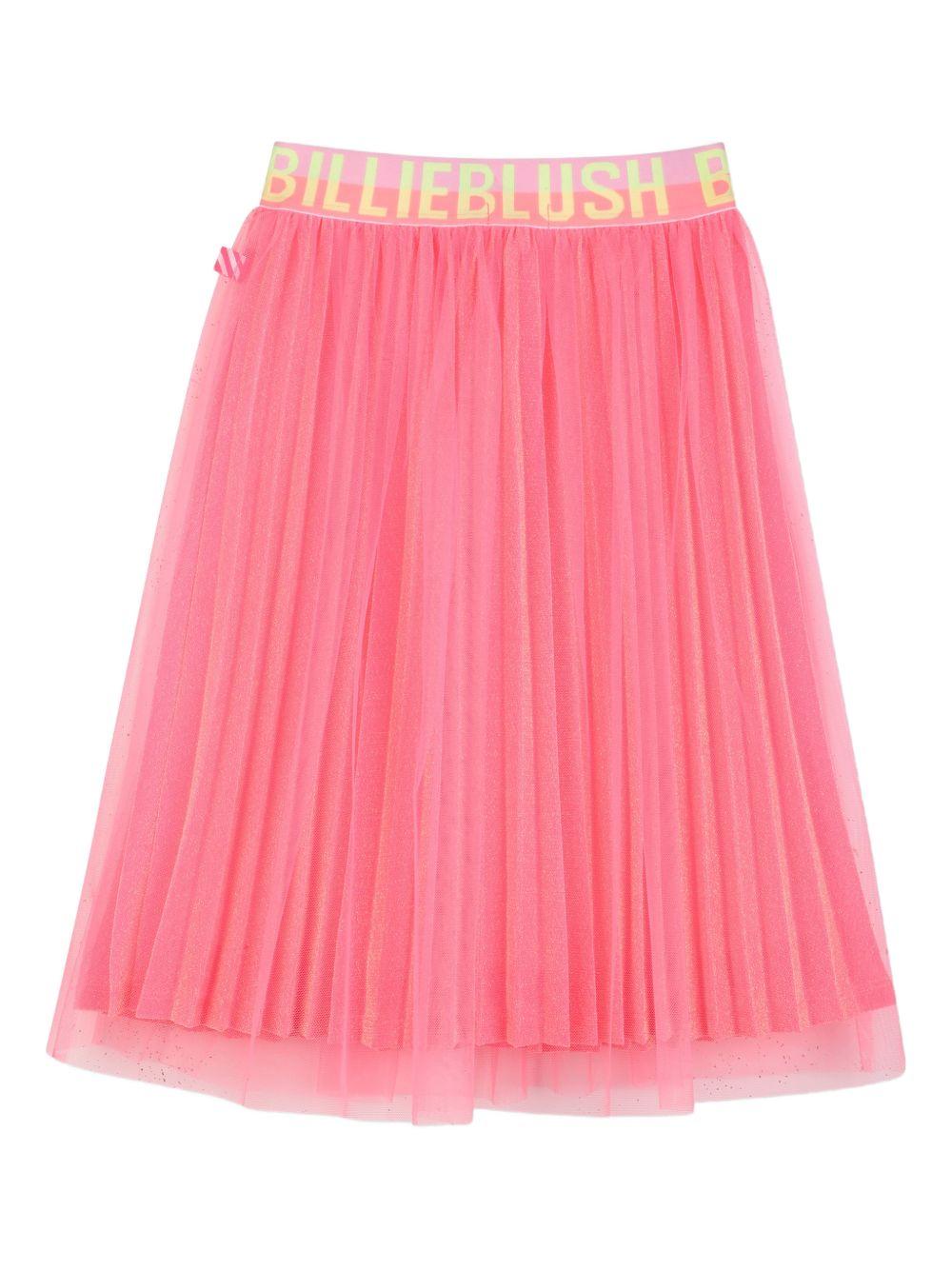 Gonna per bambina Billieblush rosa con banda logo U21865 499 BILLIEBLUSH KIDS 
