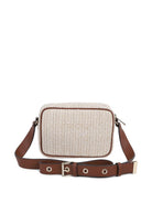 Borsa a spalla per bambina Michael Kors Kids beige con motivo intrecciato R30630 190 MICHAEL KORS KIDS 