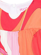 Abito smanicato per bambina Emilio Pucci Junior multicolor con stampa all-over PYAA02 S0232 50EAR EMILIO PUCCI KIDS 