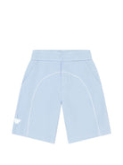 Shorts per bambino Emporio Armani Kids azzurri con logo aquila sul davanti EB001340 AF20638 U9360 EMPORIO ARMANI KIDS 
