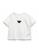 T-shirt per neonato Emporio Armani Kids bianco con dettaglio logo EB001070 AF13715 U0003 EMPORIO ARMANI KIDS 